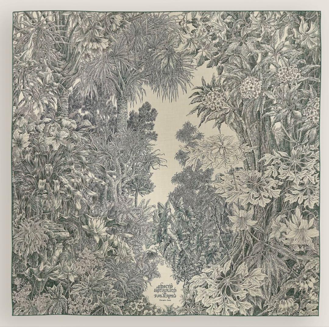 新品未使用カレジェアン カシミヤシルク 《パレルモの植物園にて》