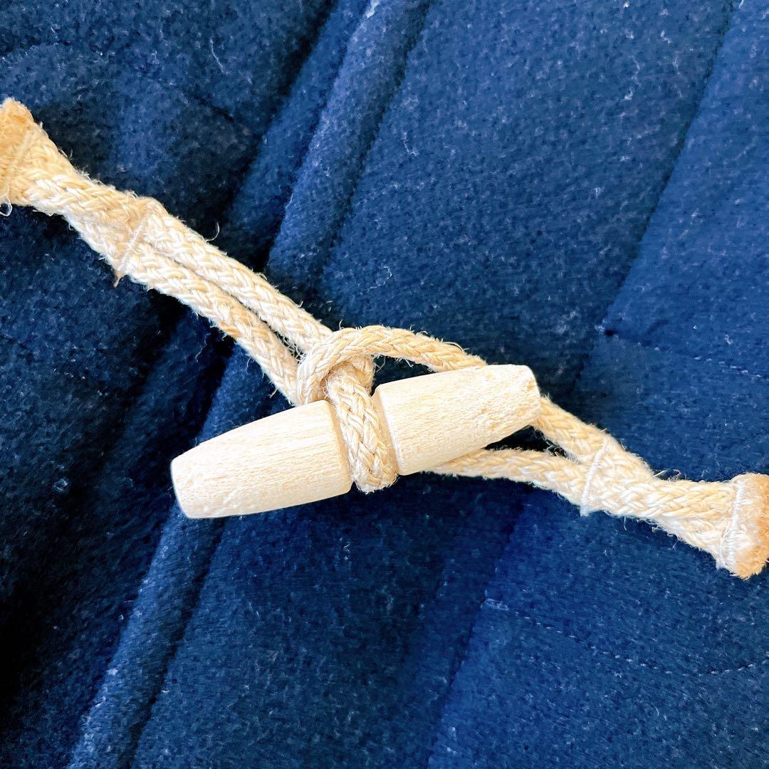 MHL. マーガレットハウエル 丸襟 ダッフルコート トグルボタン ウール 濃紺