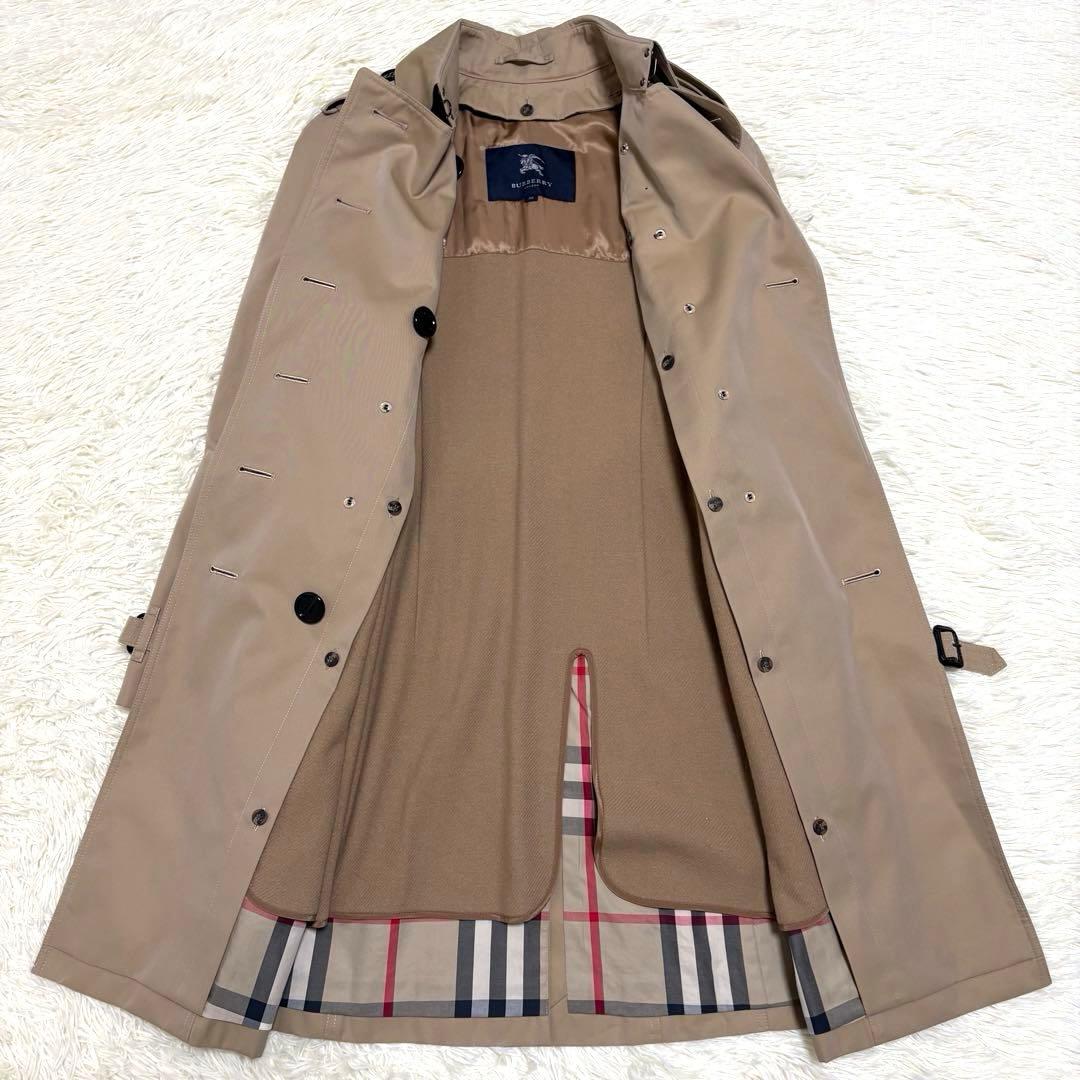 バーバリーロンドン ライナー付トレンチコートチェック ベージュ　メガチェック　M