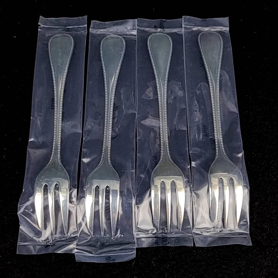 ◆未使用◆クリストフル　パール　8本セット　ケーキフォーク　コーヒースプーン