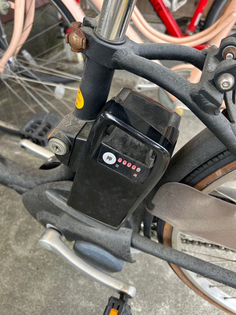 即決 楽ちんパナソニック 電動アシスト自転車 充電池付き　中古動作品直引き　名古