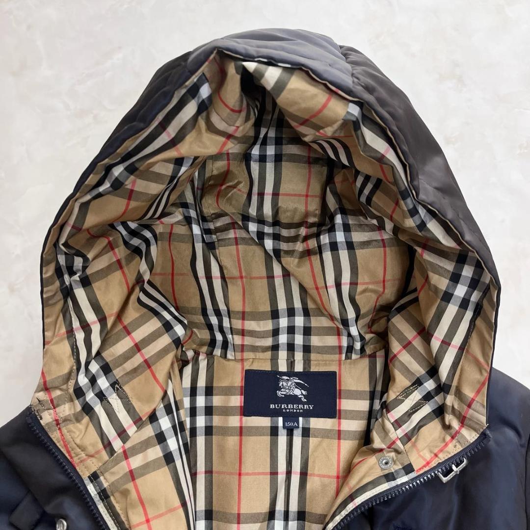 【美品】BURBERRY ダウンジャケット ノバチェック　ホースロゴ　S相当