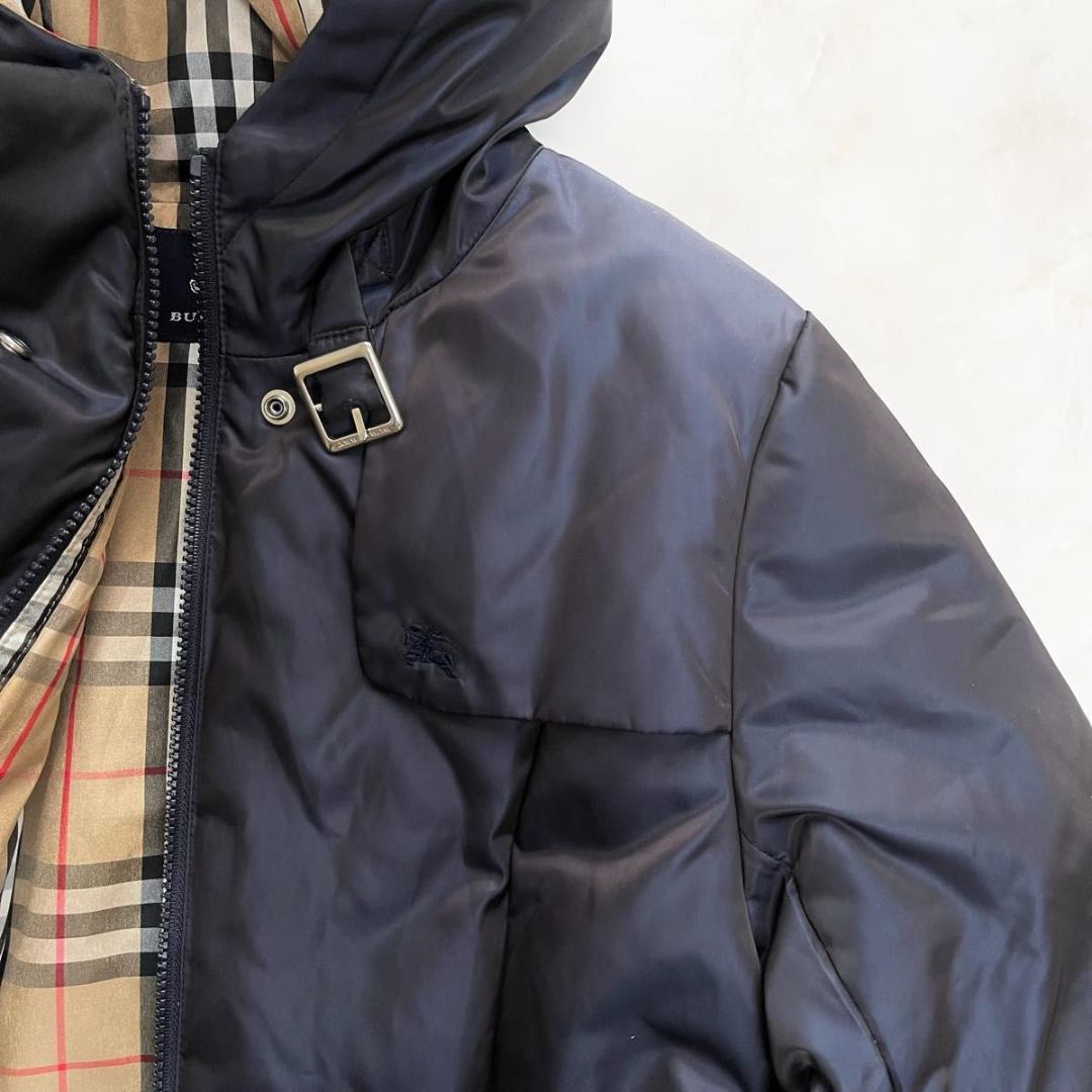 【美品】BURBERRY ダウンジャケット ノバチェック　ホースロゴ　S相当