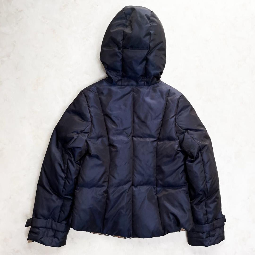 【美品】BURBERRY ダウンジャケット ノバチェック　ホースロゴ　S相当
