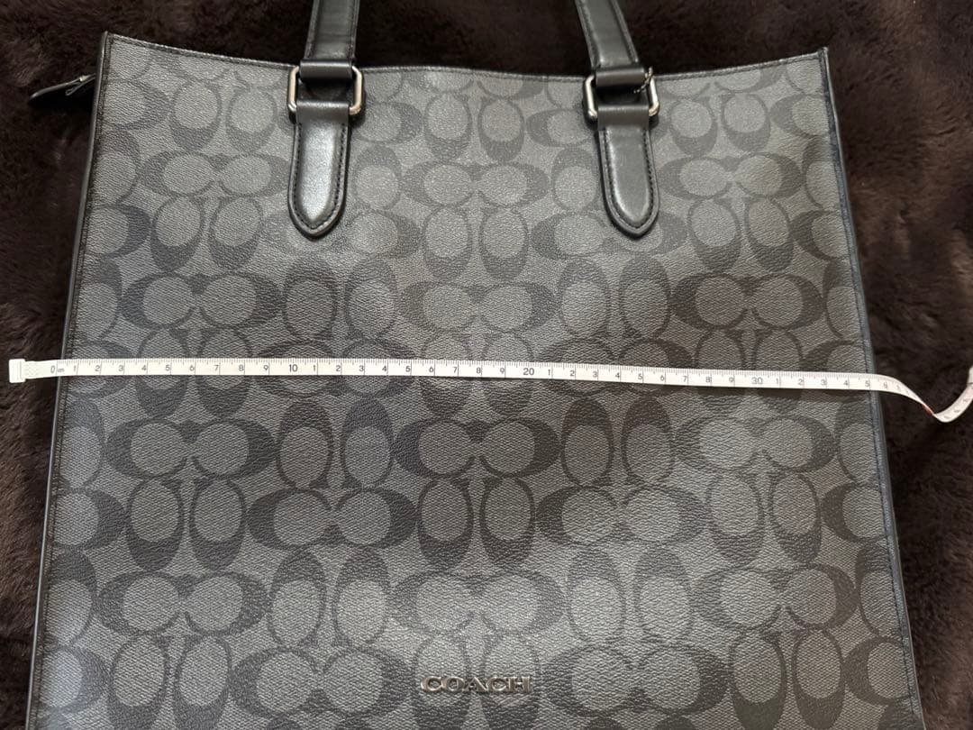 COACHトートバック 2way ショルダー シグネチャー キャンバス