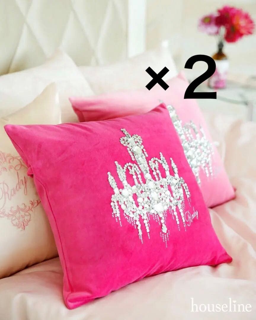 【希少レア】シャンデリアビジュー クッション