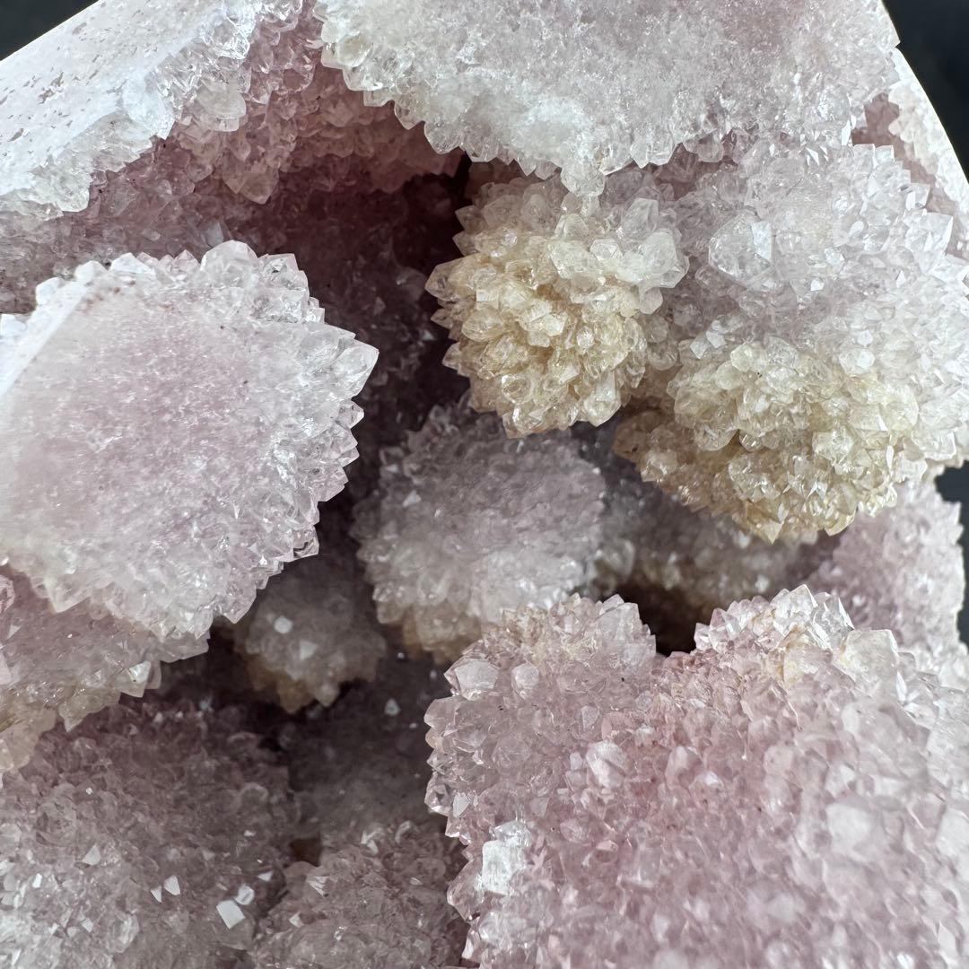 G-164 希少 大型ピンクアメジスト ドゥルージー クォーツ ポイント 原石