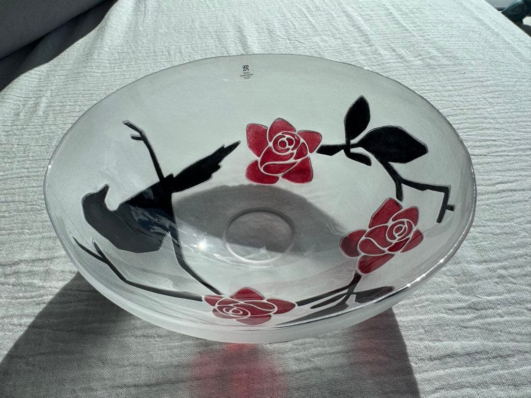 【新品未使用】MÅLERÅS スウェーデン製 クリスタル ガラスボウル