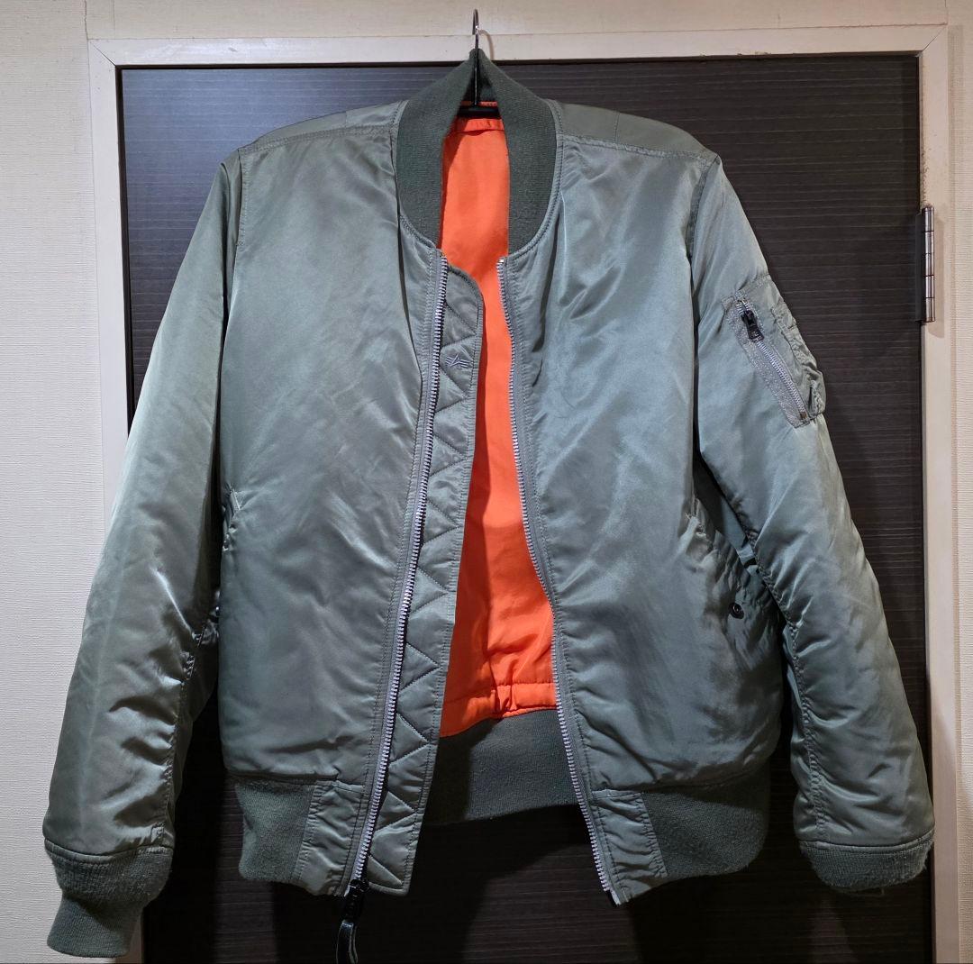 ALPHA　MA-1フライトジャケット オリーブグリーン