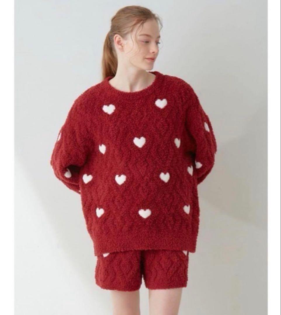 【新品未使用】gelatopique ハートアラン　ルームウェア　プルオーバー