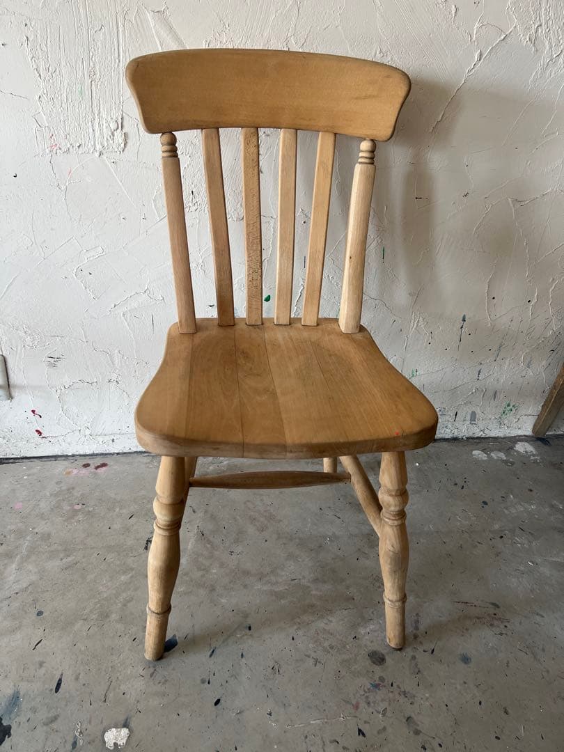 バラ売り要相談 剥離 木製ダイニングテーブル イス ヴィンテージ