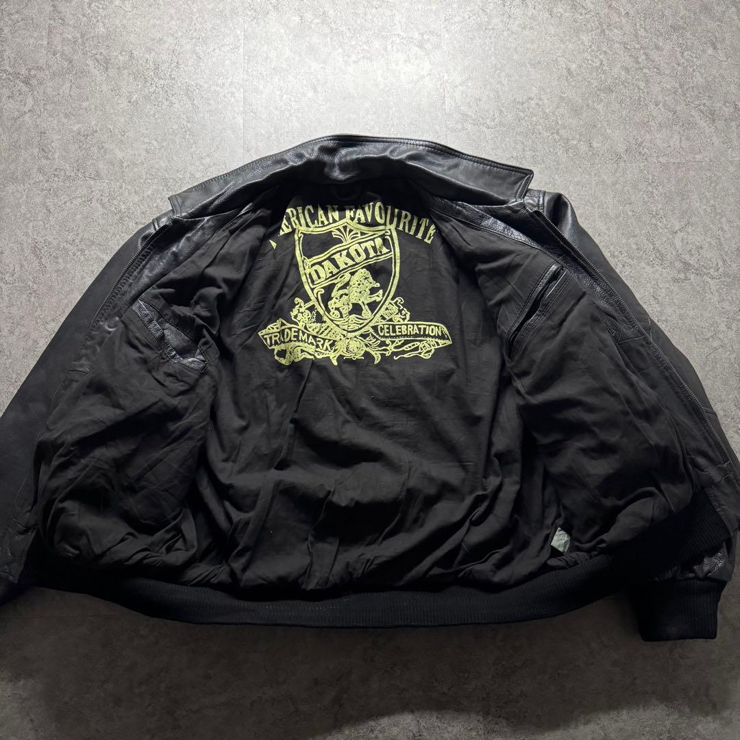 【90s vintage】DAKOTA L フライトジャケット　L 短丈　本革