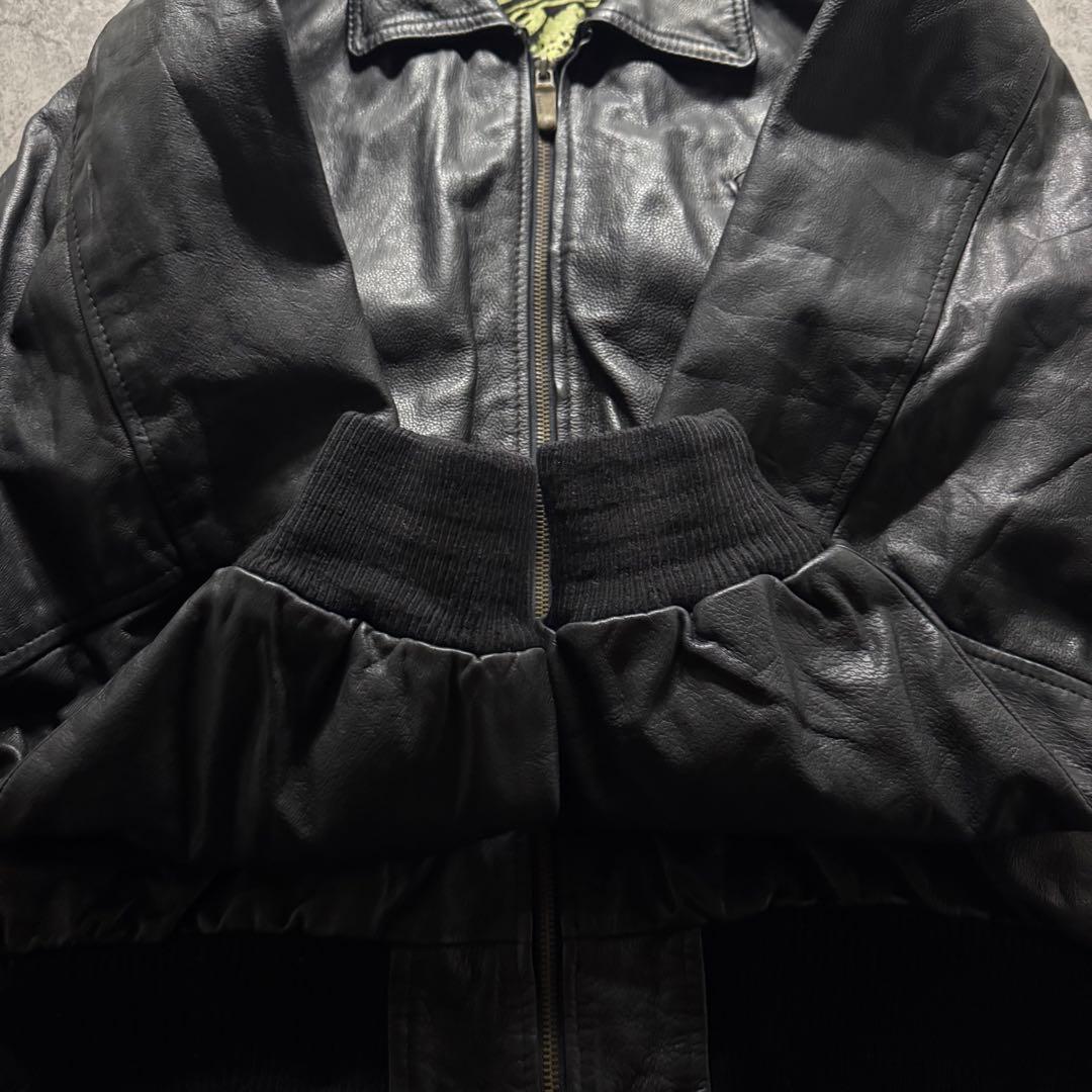 【90s vintage】DAKOTA L フライトジャケット　L 短丈　本革