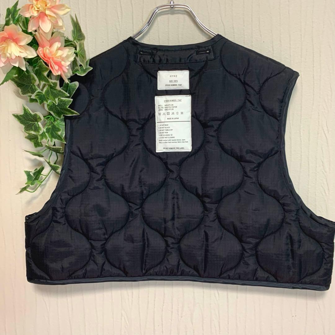 専用♡HYKE【2024年◆QUILTED CROPPED VEST/ベスト】黒