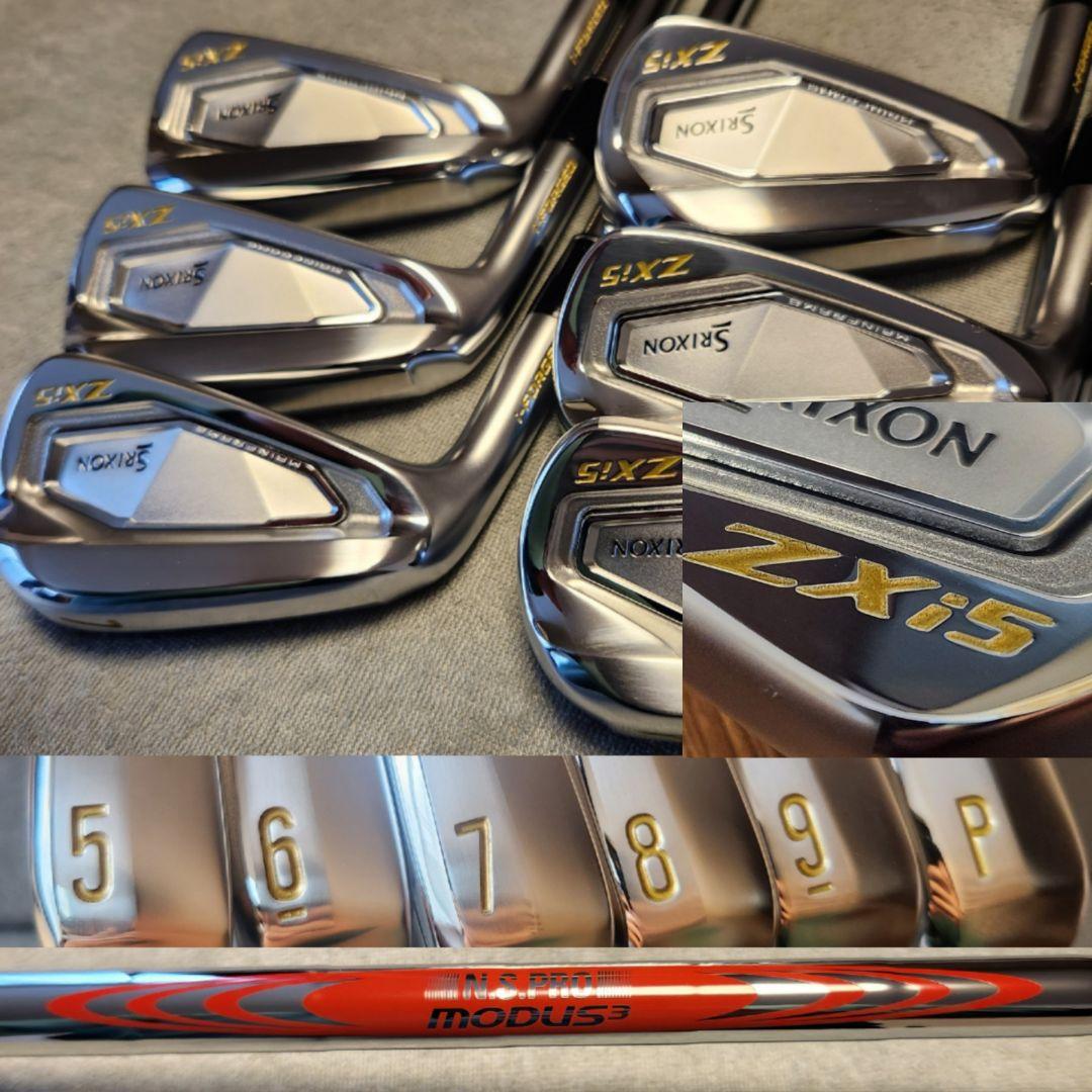 ZXi5　スリクソン　左　レフティ　6本　モーダス3 TOUR105　ゴールド