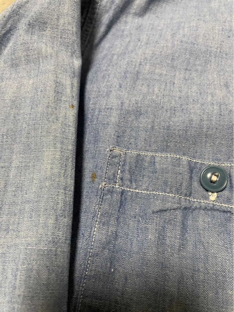 2/14まで掲載・最終値下げ 40s USNAVY CHAMBRAY SHIRT