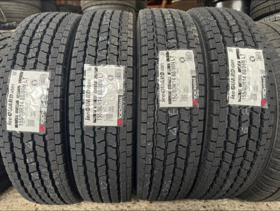 ②リク 新品 ヨコハマ ig91 155/80R14 88/86N LT
