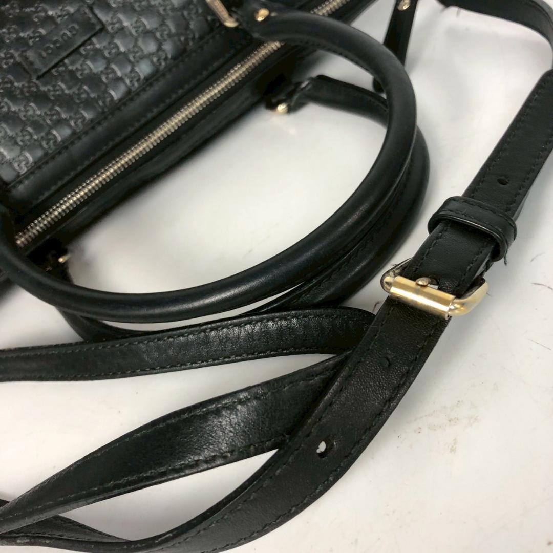 GUCCI グッチ マイクログッチシマ レザー 2WAYトートバッグ レディース