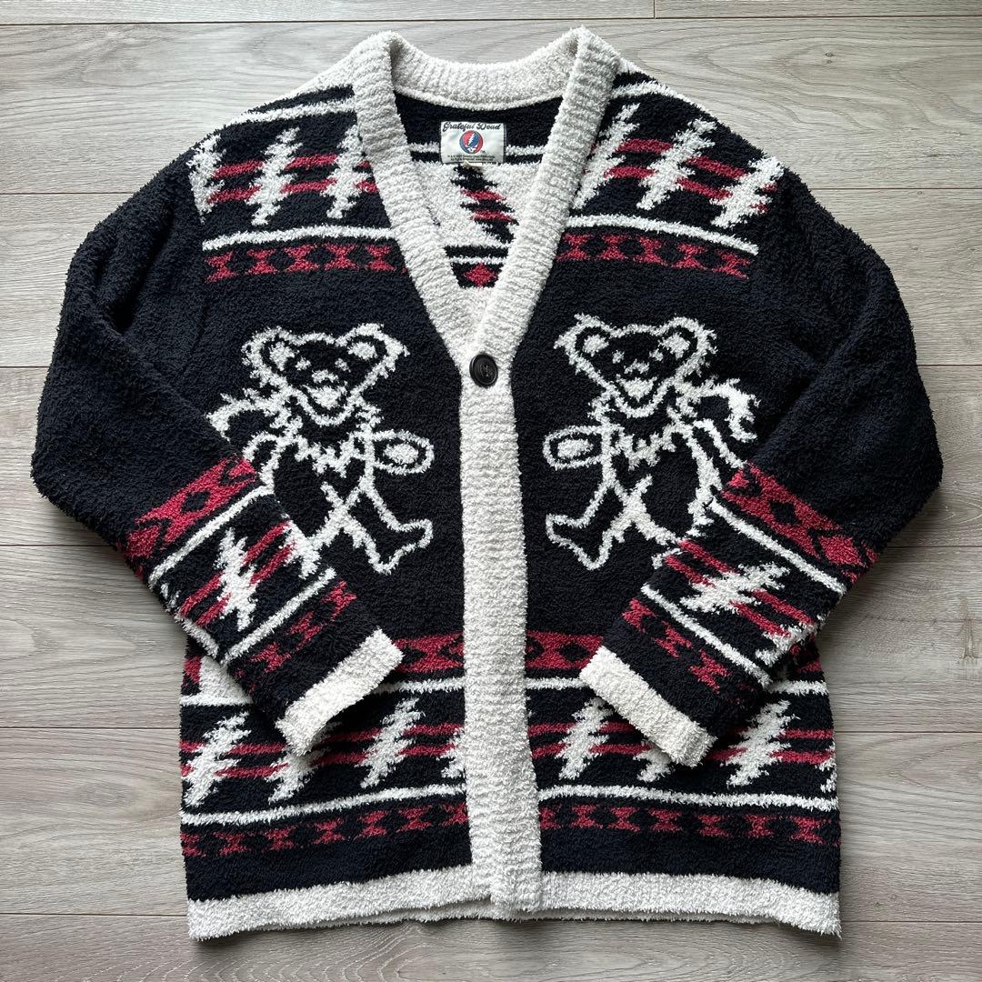 Grateful Dead ニット カーディガン FREESIZE 総柄