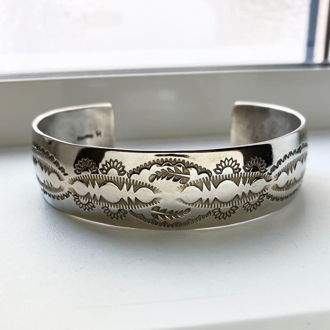 美品 Sterling H バングル シルバー インディアンジュエリー