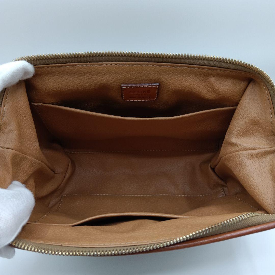 CELINE モノグラムポーチ　ブラウン 上214