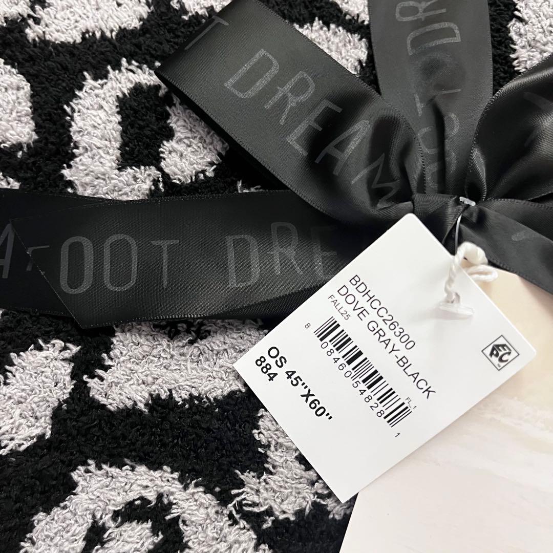 【新品未使用】ベアフットドリームス　ブランケット　ヒョウ柄　レオパード　ブラック