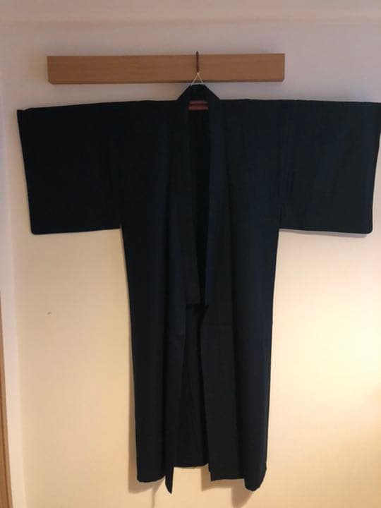 メンズウール　羽織と長着セット