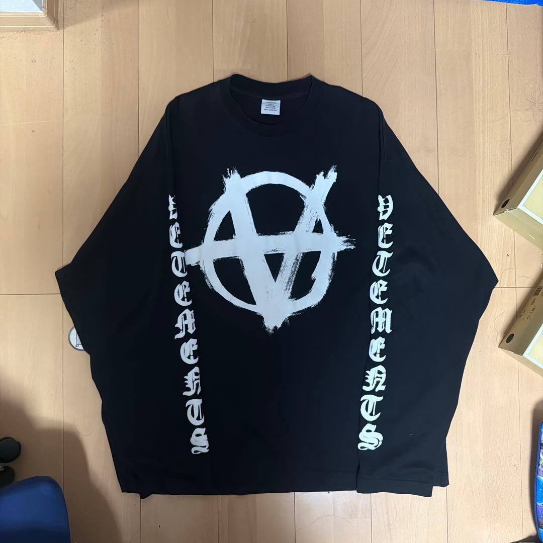 美品 ヴェトモン Double Anarchy Logo ロンT