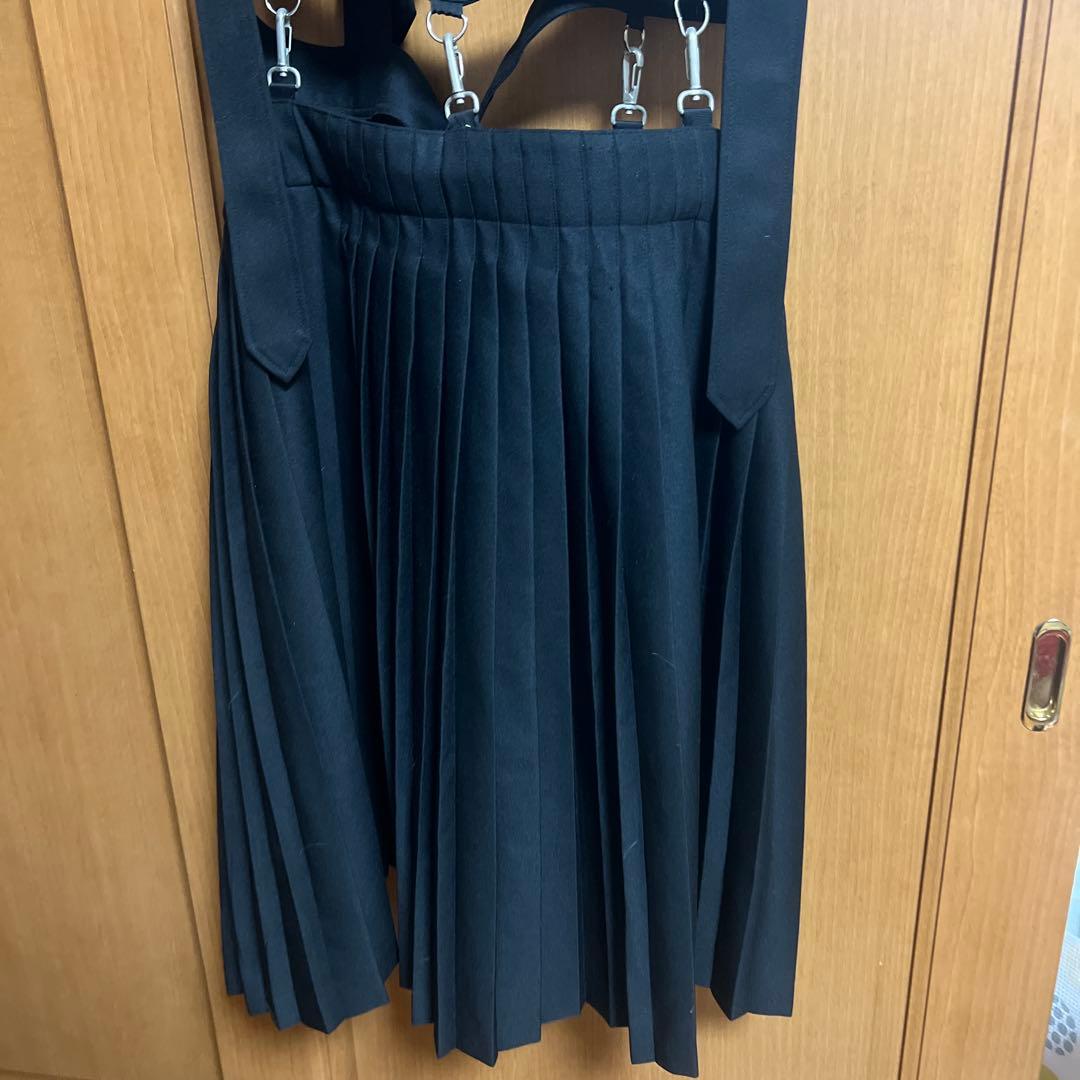 KIDILLハーネス プリーツスカート Black