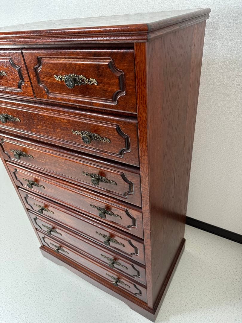 英国クラシック 木製 チェスト ナラ材 イギリス ※i4※