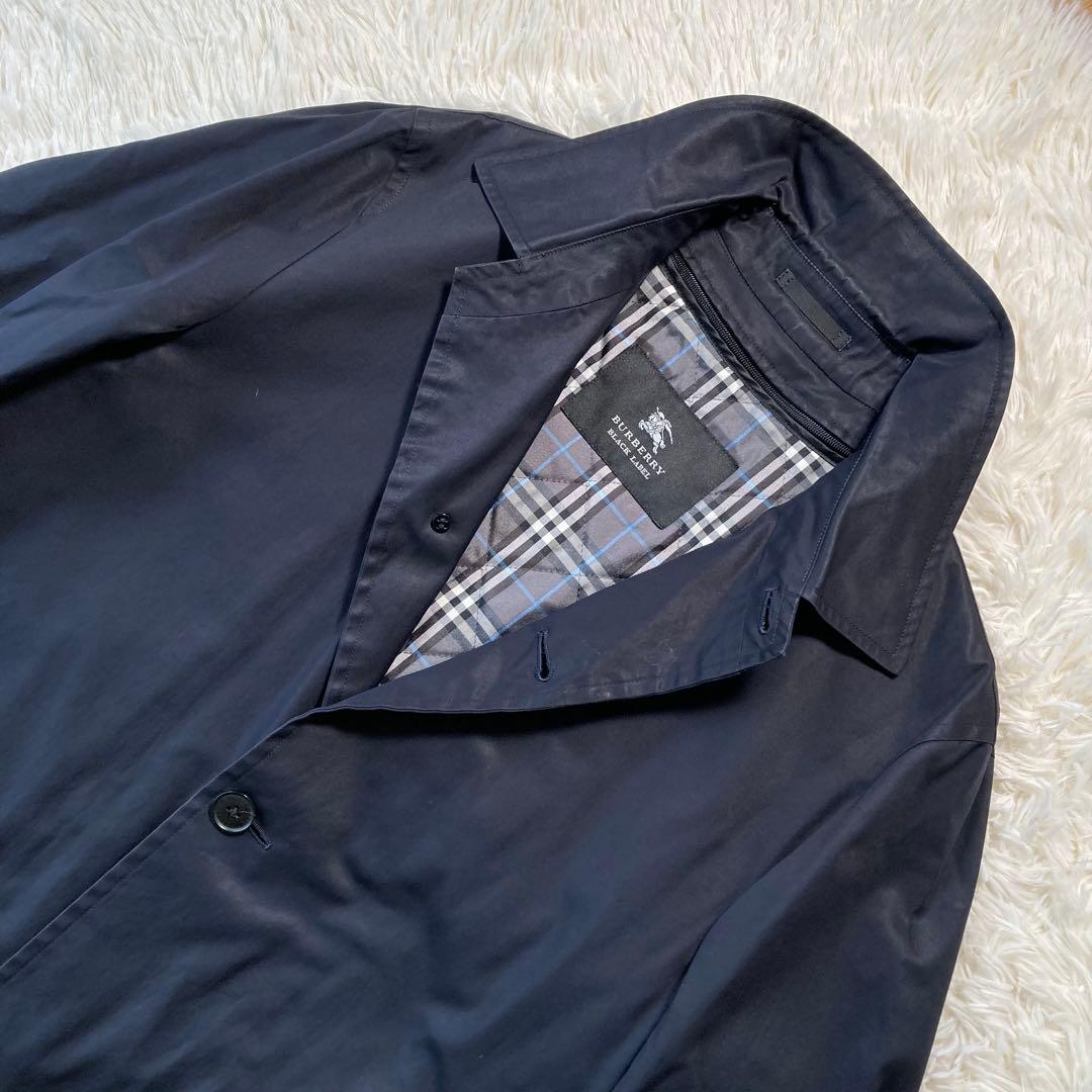 バーバリーブラックレーベル 2way ステンカラーコート ノバチェックライナー付