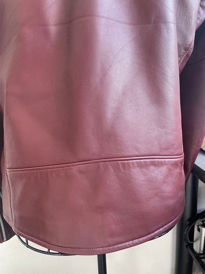 マ*ボ様 ジャックローズ　本革レザー ダブルライダースジャケット　羊革