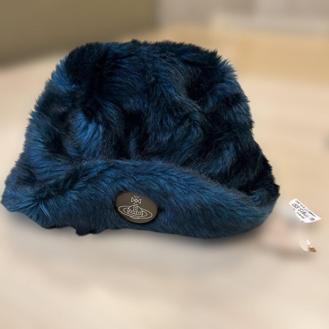 Vivienne Westwood ダークブルー フライトキャップ M