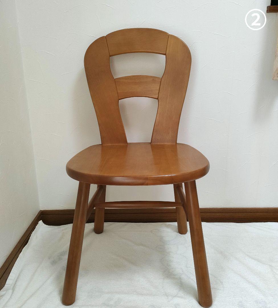 カリモク木製ダイニングチェア 1脚②