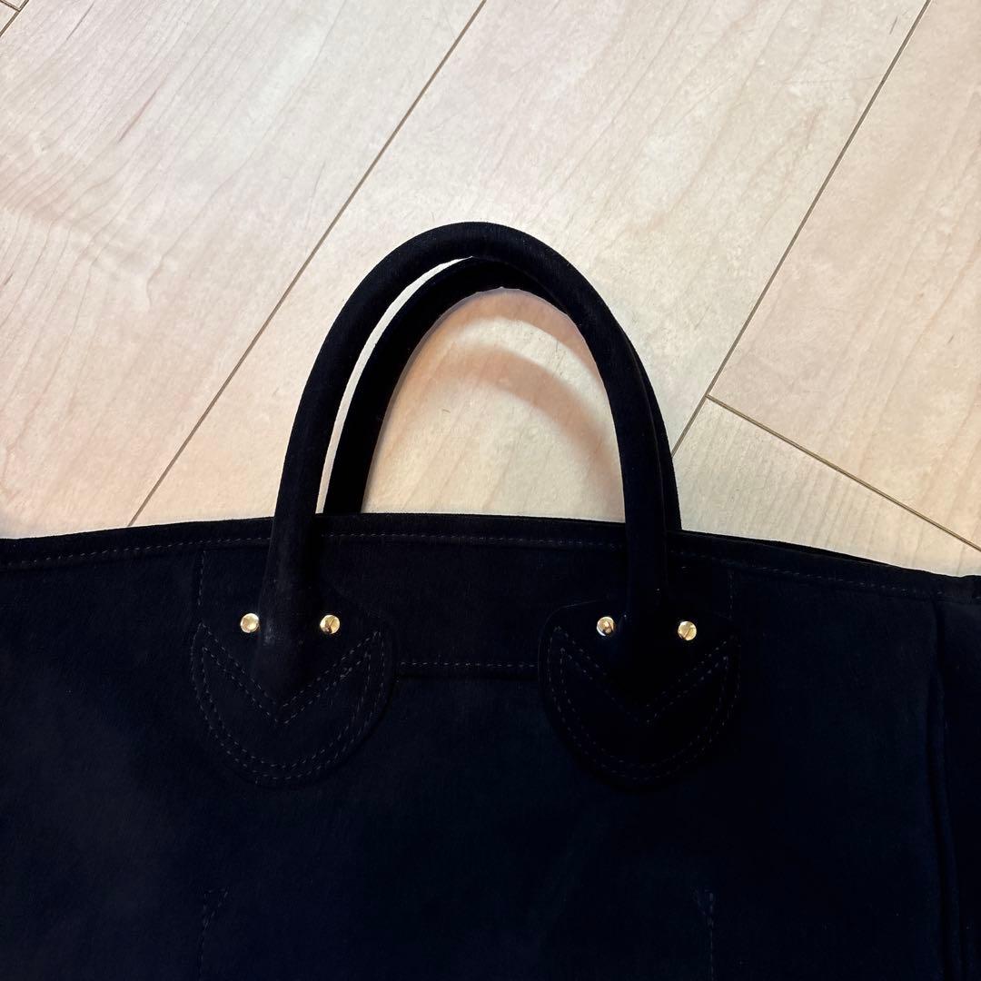 YOUNG&OLSEN トートバック　ブラック　スエード