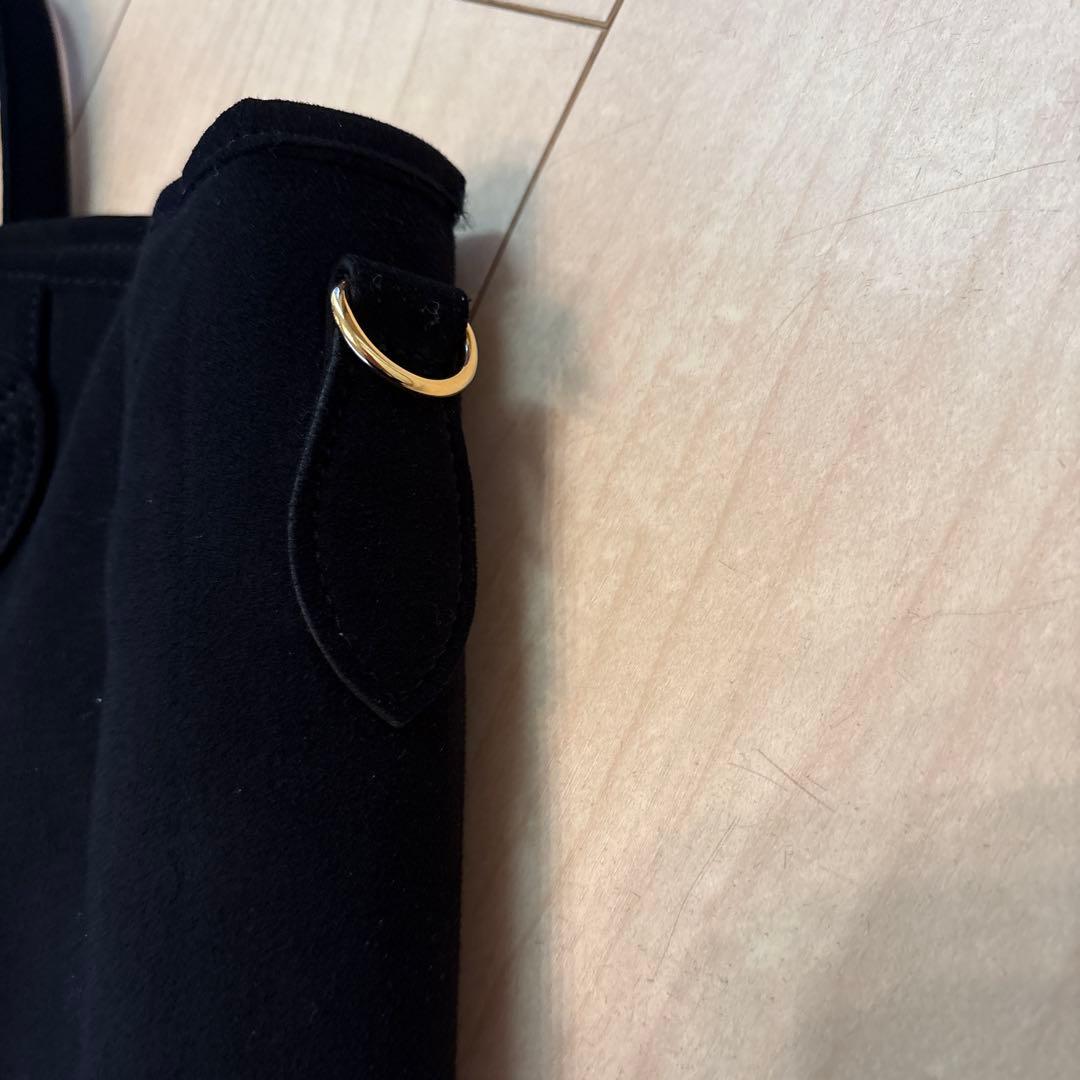 YOUNG&OLSEN トートバック　ブラック　スエード