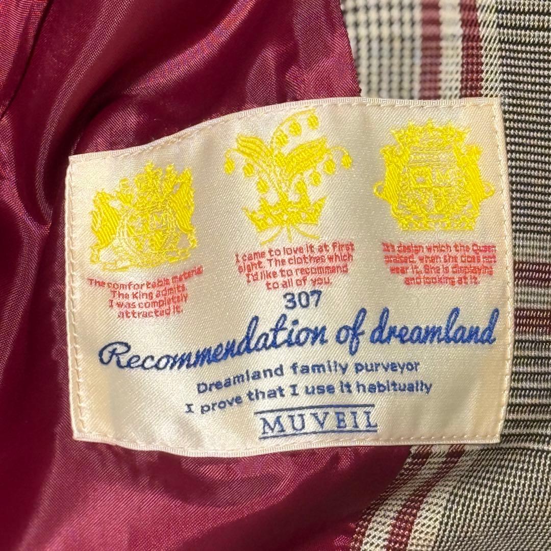 MUVEIL チェック柄 レディーススーツ上下