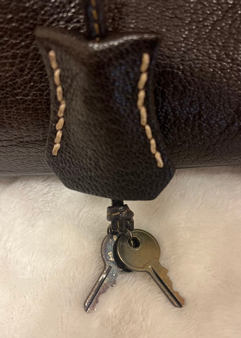 【美品】genten ゲンテン 本革トートバッグ ダークブラウン