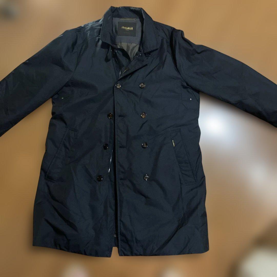 ムーレー　モテミ　ステンカラーコート　ネイビー　52