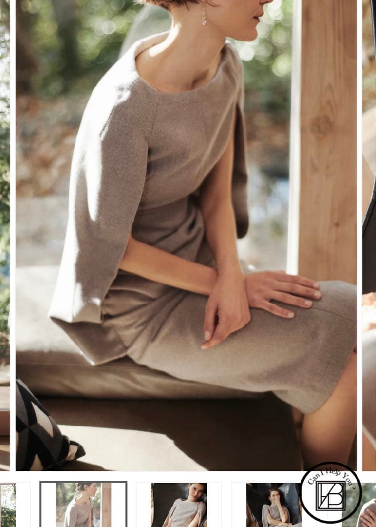 最安値 laubeblanc Narrow line Cape Dress M