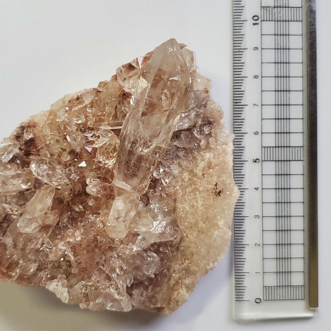 希少色！ピンクマニカラン水晶　クラスター　キラキラ