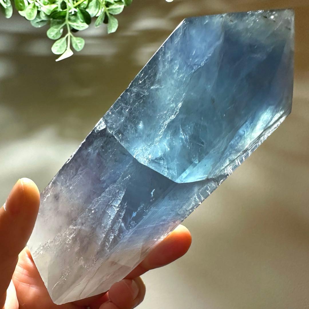 ことり　ブルーフローライトタワー346g ブルーアンバー　2セット