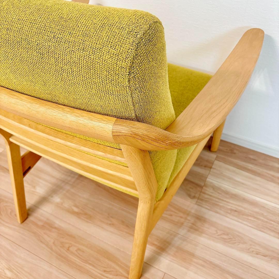 ✨美品✨ カリモク 1人掛け ソファ WW5700 ウォールナット ナチュラル