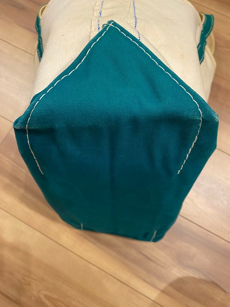 80s エルエルビーン　トートバッグ　2色ギザタグ　グリーン　M 美品