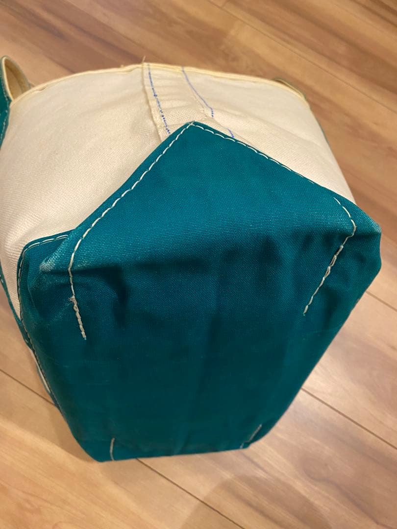 80s エルエルビーン　トートバッグ　2色ギザタグ　グリーン　M 美品