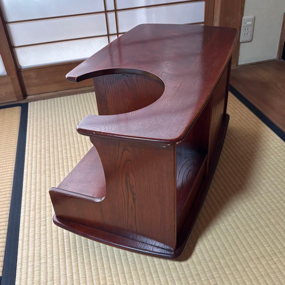 【希少】　karimoku カリモク ポットワゴン キャスター付 茶箪笥