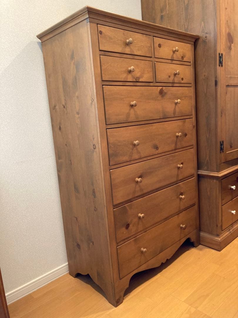 【アンファン】　コーハウス　6段チェスト　たんす　カントリー家具