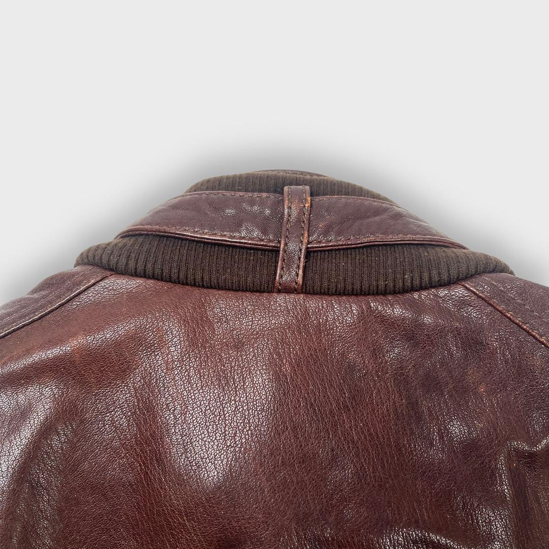 ジャケット・アウター DOLCE&GABBANA leather jacket brown D&G