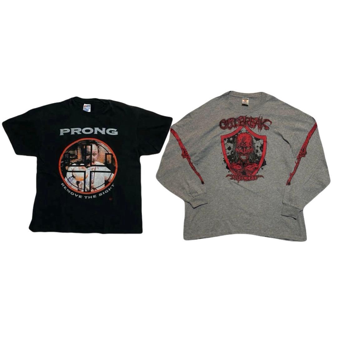 PRONG & OUTBREAK 2点セット　バンドtシャツ