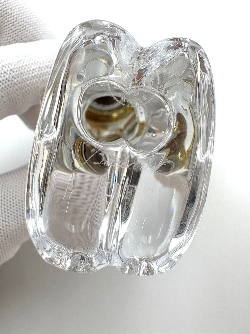 Baccarat バカラ　キングスヌーピー 王冠　クリスタル　置物　箱付